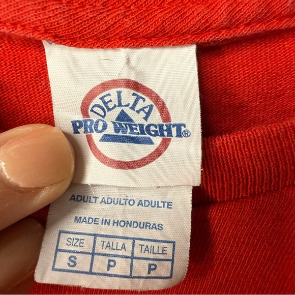 Delta Pro Weight NC State Wolfpack Red Short Sleeve Tee Mens Size Small GUC - Picture 3 of 4